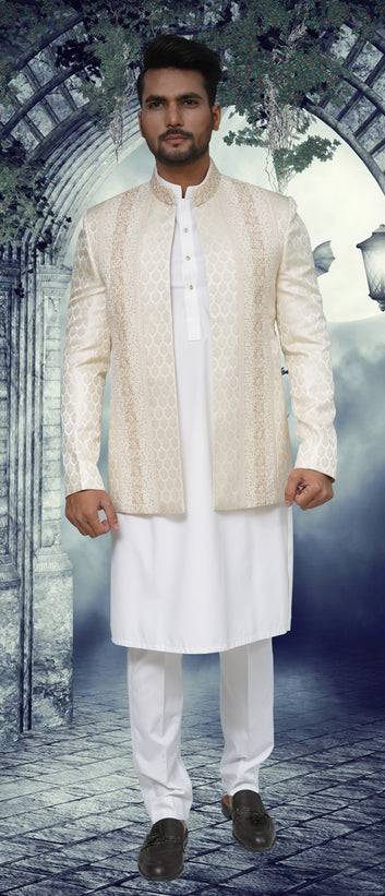 Embroidered Open Prince Coat