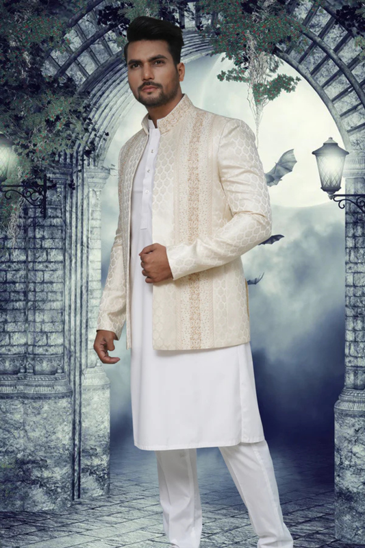 Embroidered Open Prince Coat